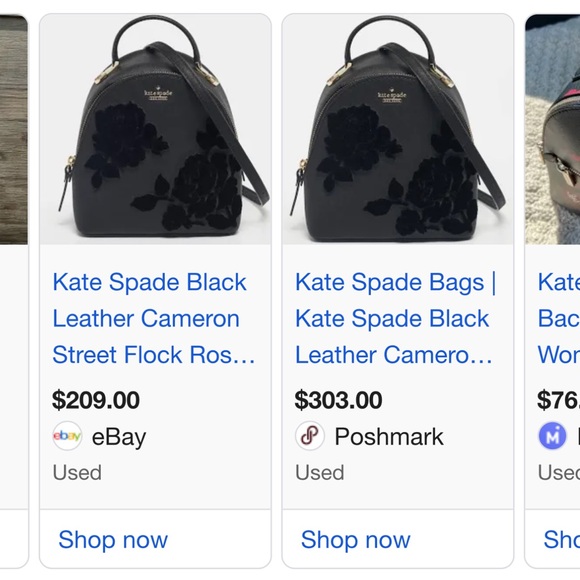 kate spade cameron street binx mini backpack New York Floral Ditsy Convertible From the Cameron Street collection Convertible backpack with a crossgrain leather construction Top handle Adjustable/removable backpack straps Zip around closure Logo hardware on front Goldtone hardware One interior pocket Lined Includes dust bag and authenticity card 6.5W x 7.5H x 3D Leather Imported Kate Spade Black Leather Cameron
